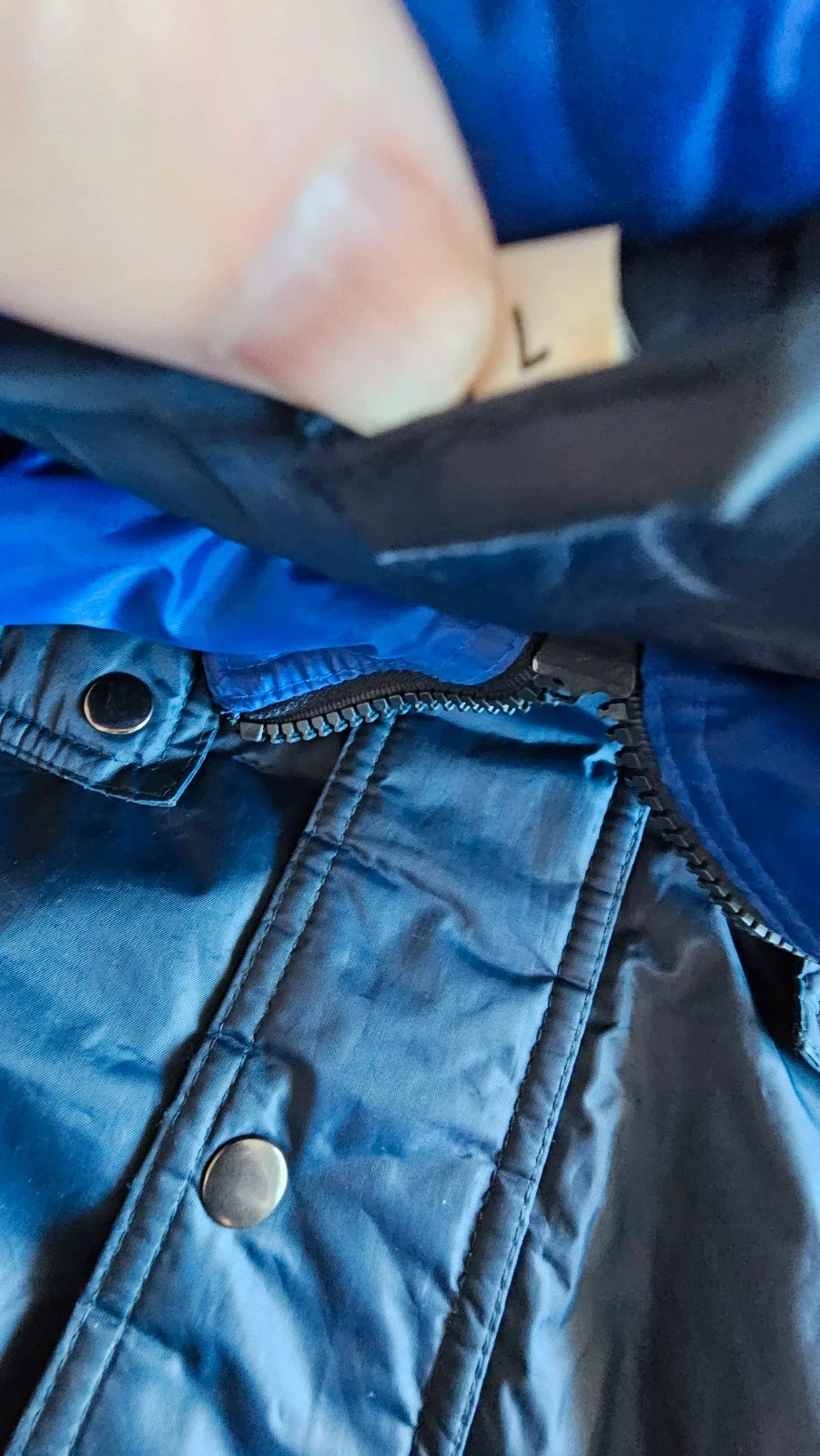Veste parka Opsial bleu marine taille L – photo 5